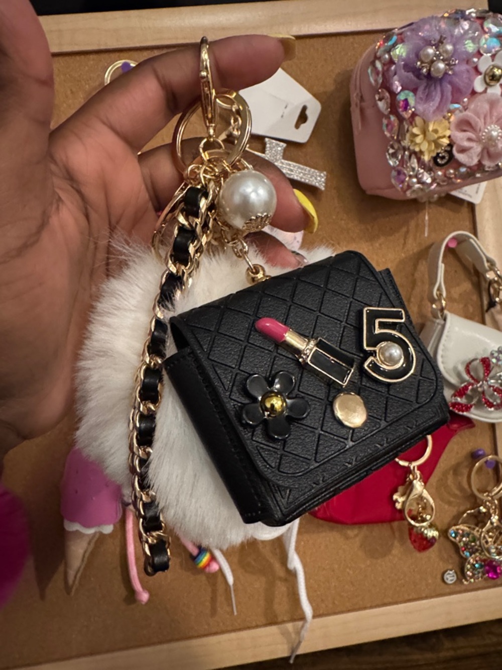 Mini Bag Keychain Charm